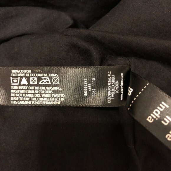 Betty Jackson Black Fully Lined Circular Black Skirt - Picture 8 of 9